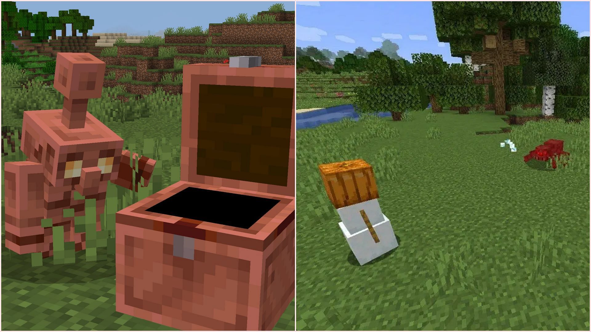 Copper and snow golems have different uses